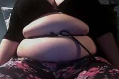 Fat Bloated Belly Breaks Belt